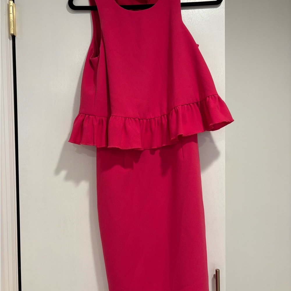 Trina Turk Pink Ruffle Dress